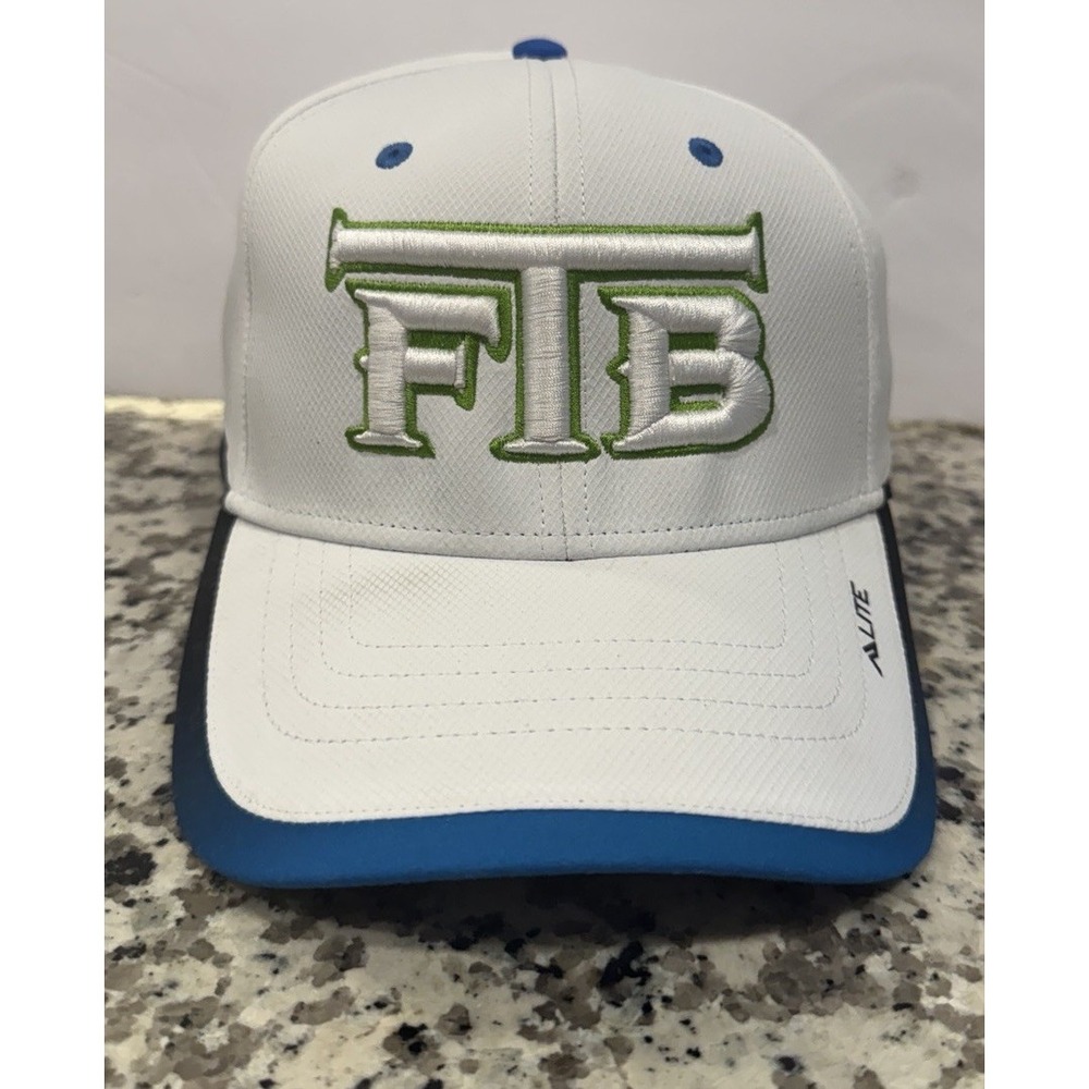 FTB Florida Travel Ball Green Teal Embroidered Logo Baseball Cap Adjustable NWOT